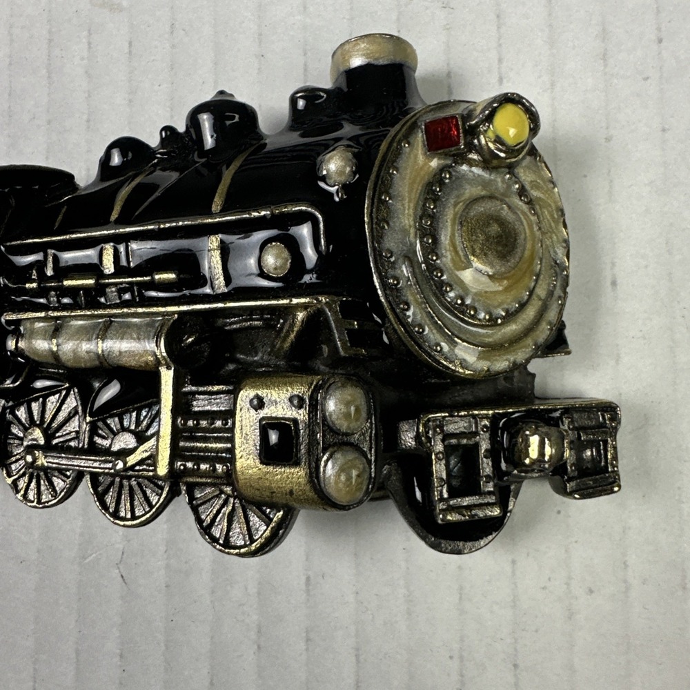 Vintage the Great American Chicago Train 272 belt buckle 1980 Pure Pewter - Picture 3 of 5